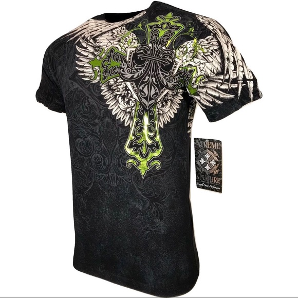 XTREME COUTURE by AFFLICTION Men T-Shirt LONG VIEW - Picture 4 of 9